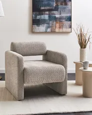 Armchair HALLSBERG Boucle Taupe_960150