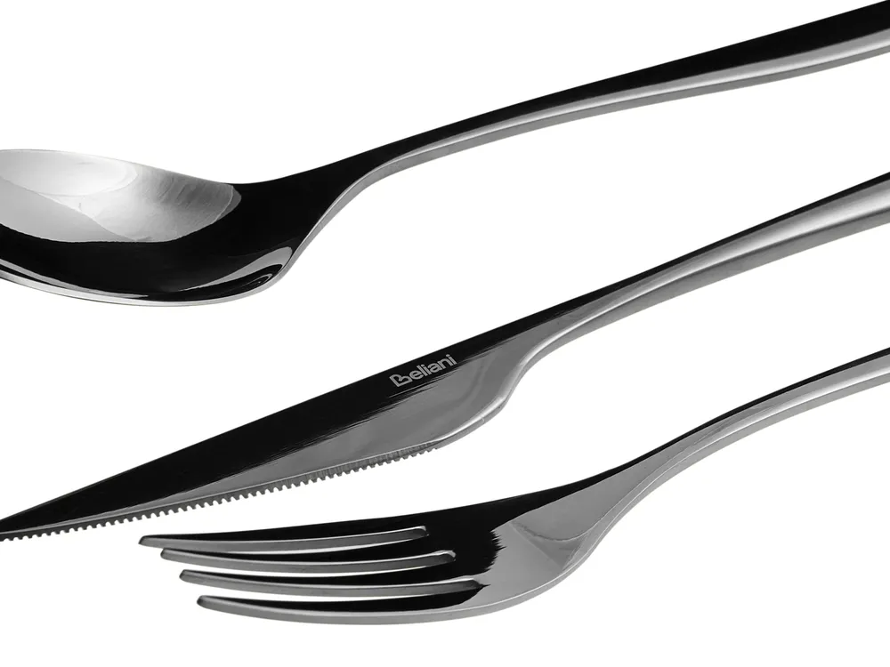 30 Piece Cutlery Set FARFALLE Black_1037819