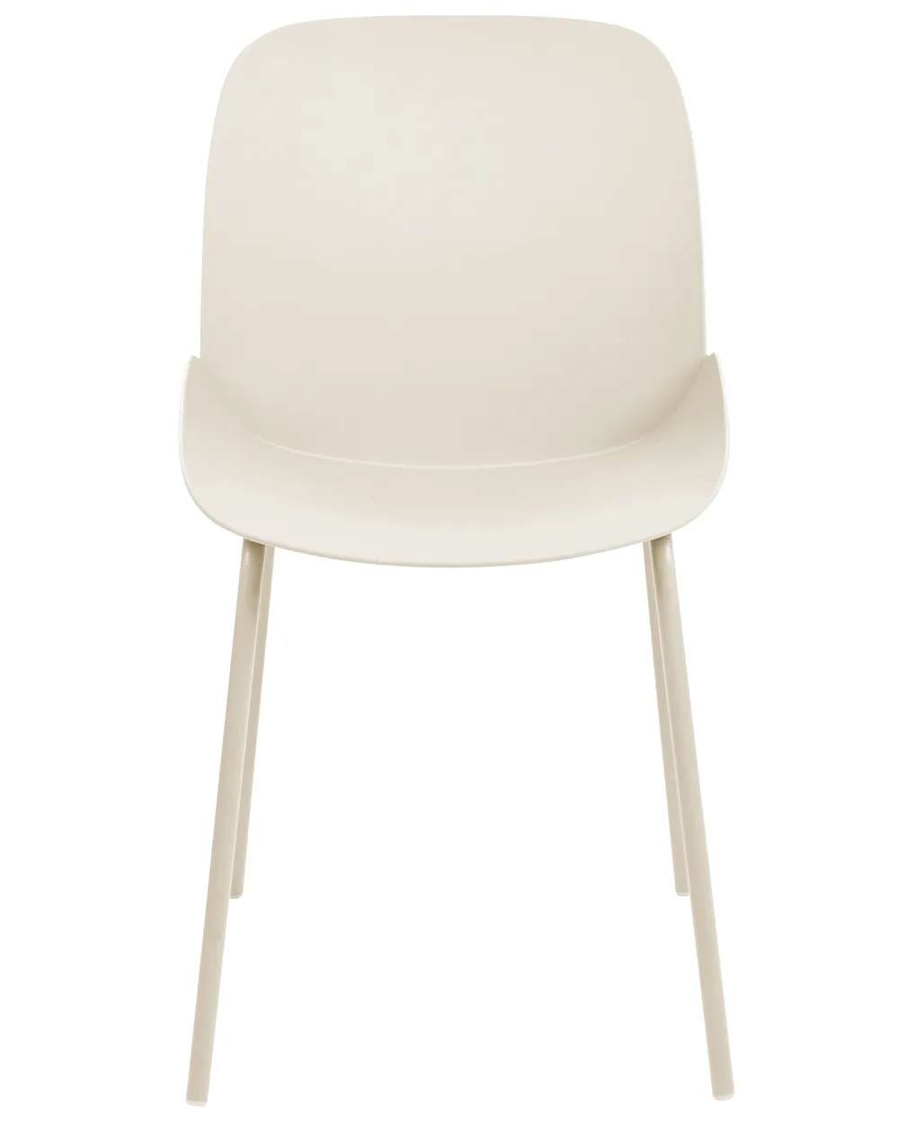 Set of 2 Dining Chairs MILACA Beige_868197