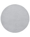 Faux Fur Rug ONTAKE Light Grey ø 160 cm