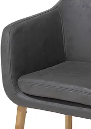 Dining Chair YORKVILLE Faux Leather Grey_693077