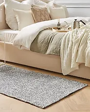 Shaggy Rug DEMRE Grey 80 x 150 cm_1175609