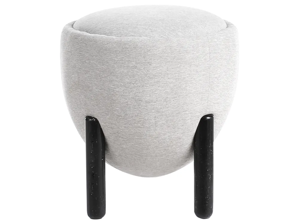 Pouffe ARCHIE Faux Linen Grey_991201