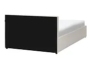 Seng med oppbevaring LAURESSES Gråbrun 120 x 200 cm_1153543