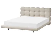Säng med lamellram  SOULISSE 160 x 200 cm Beige_994481