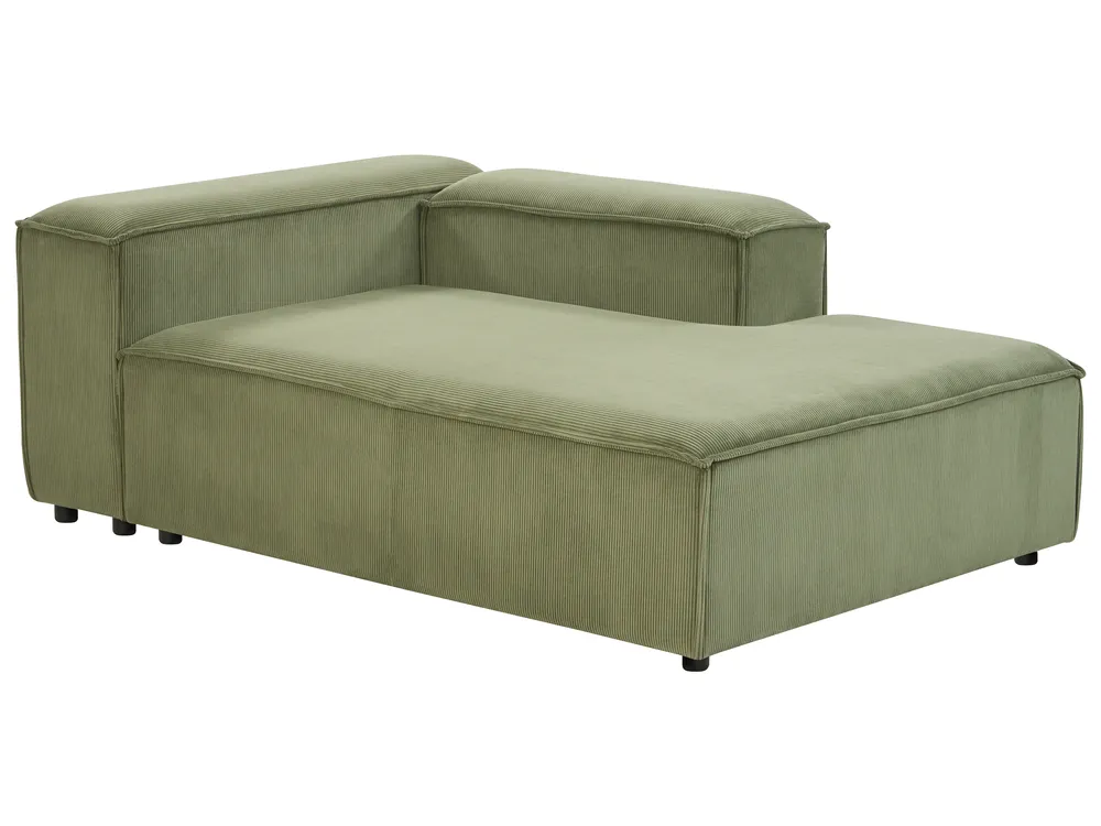 Modular Corner Sofa 4 Seater ARDAL Corduroy Green Left Hand_947350