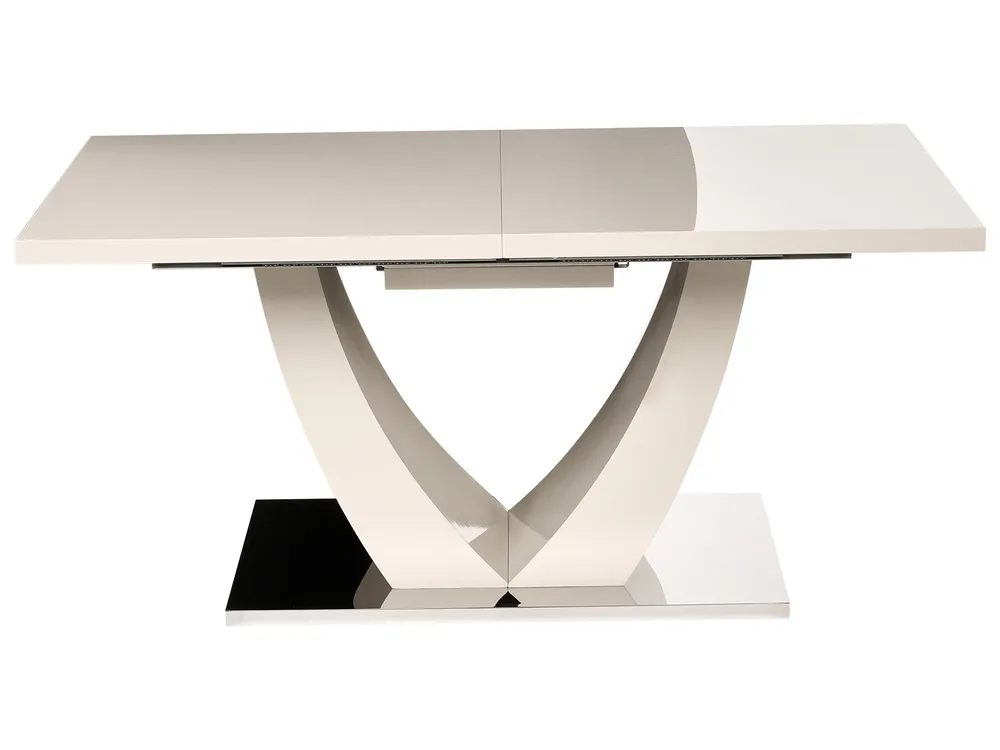 Förlängningsbart matbord MERRAN Ljusbeige 160/200 cm 90 cm_1043776