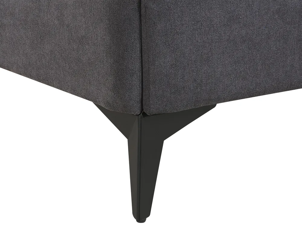 Bed Velvet MELLE 140 x 200 cm (EU Double) Dark Grey_791210