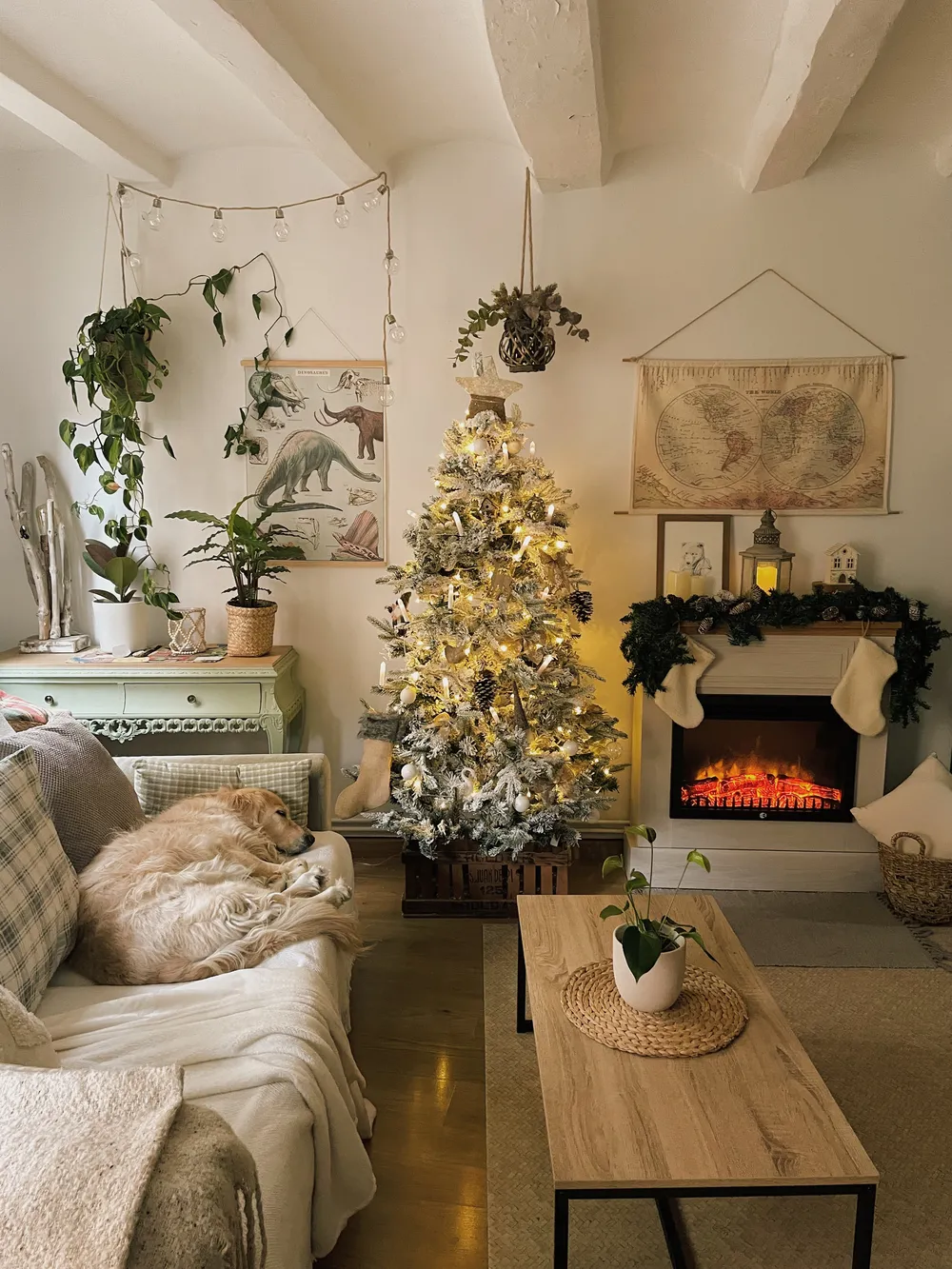 Artificial Snowy Christmas Tree TOMICHI 210 cm White_836731
