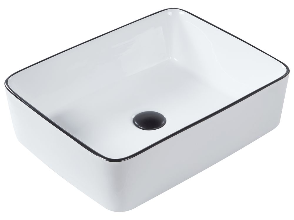 Pesuallas tason päälle XERT 49 x 38 cm Keramiikka Valkoinen