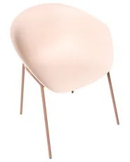 Set of 2 Garden Chairs METEORA Synthetic Material Beige_1045326