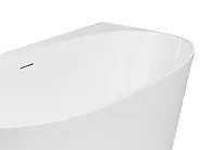 Back to Wall Bathtub PARNAIBA 1600 x 800 mm White_1168372