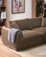 Sofa 3 Seater JUBEK Velvet Brown_1074499
