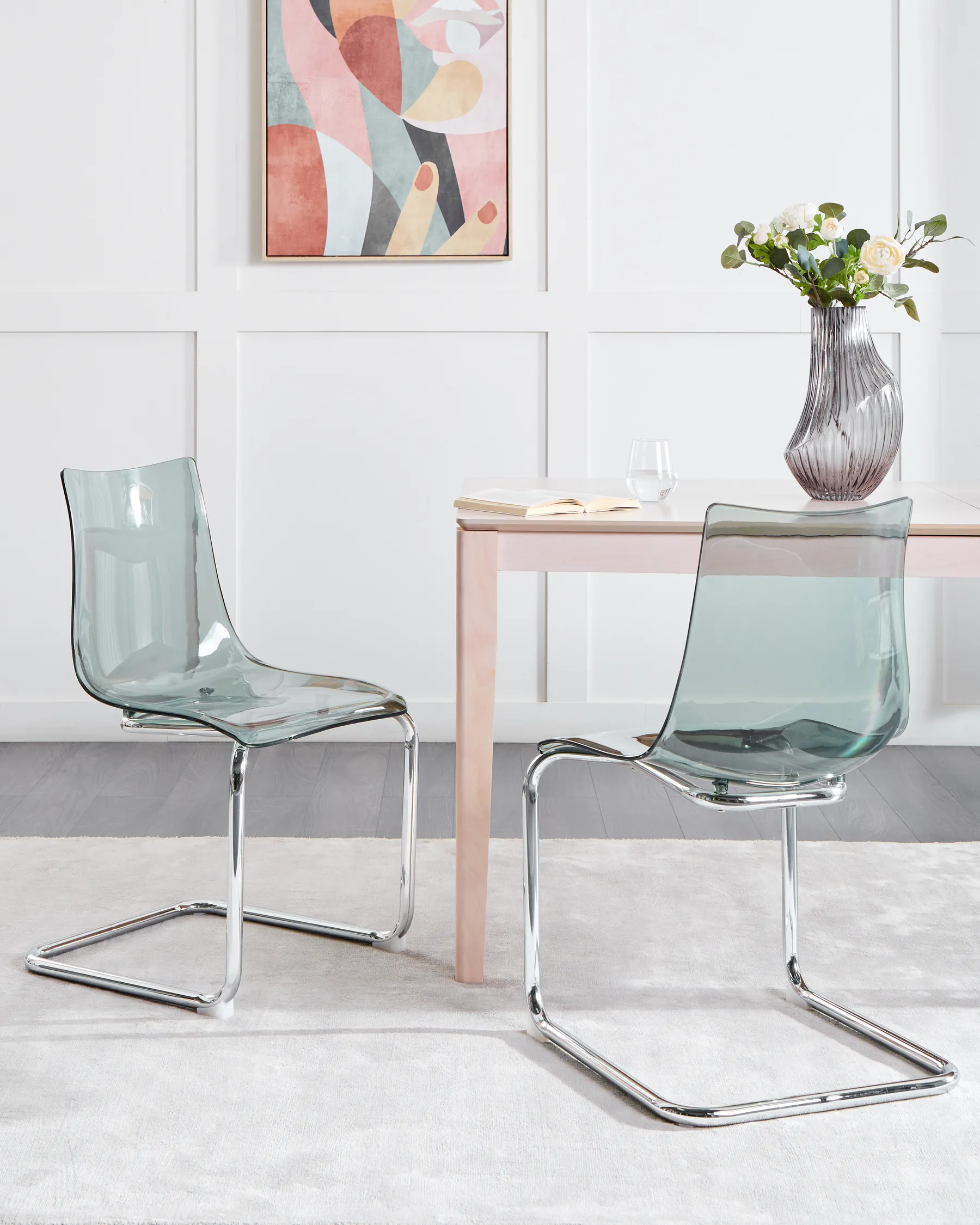 Set of 2 Dining Chairs MARSHALL Black_930048