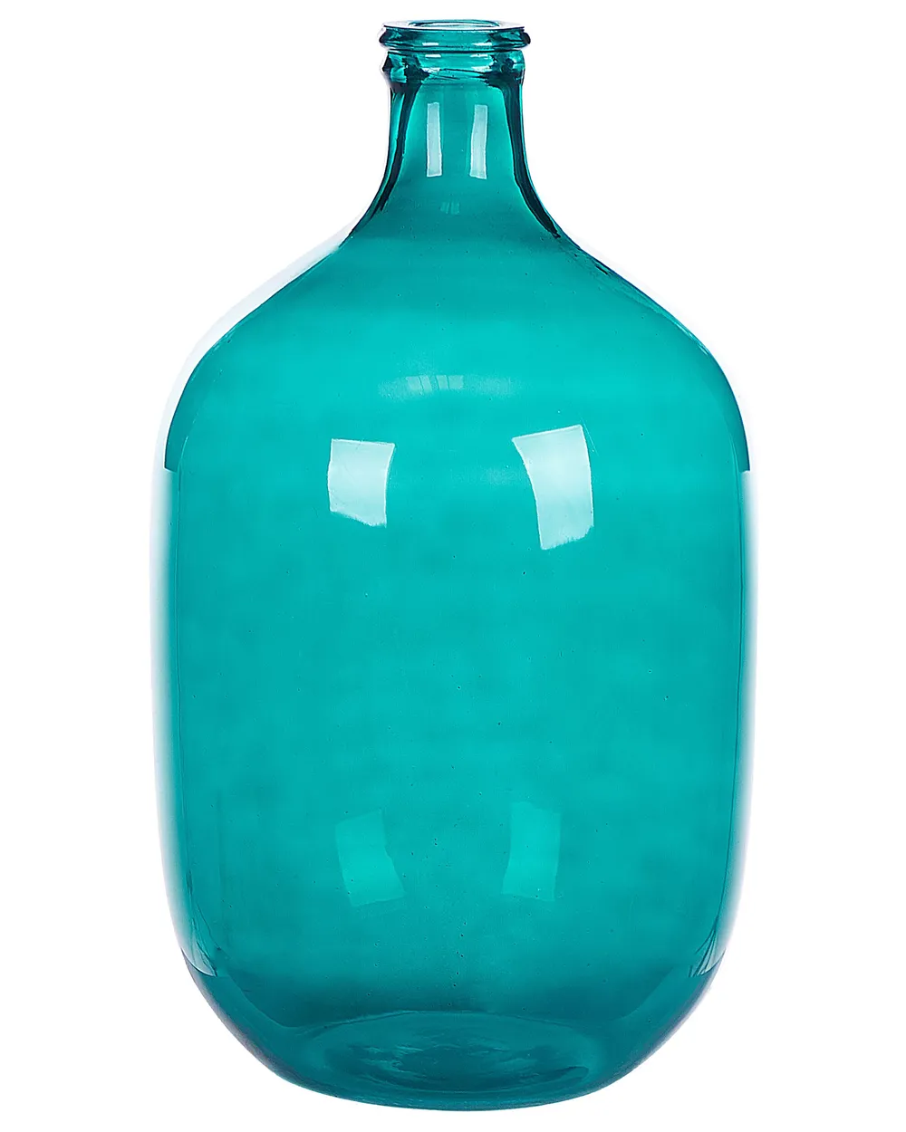 Decorative Vase SAMOSA 48 cm Glass Turquoise