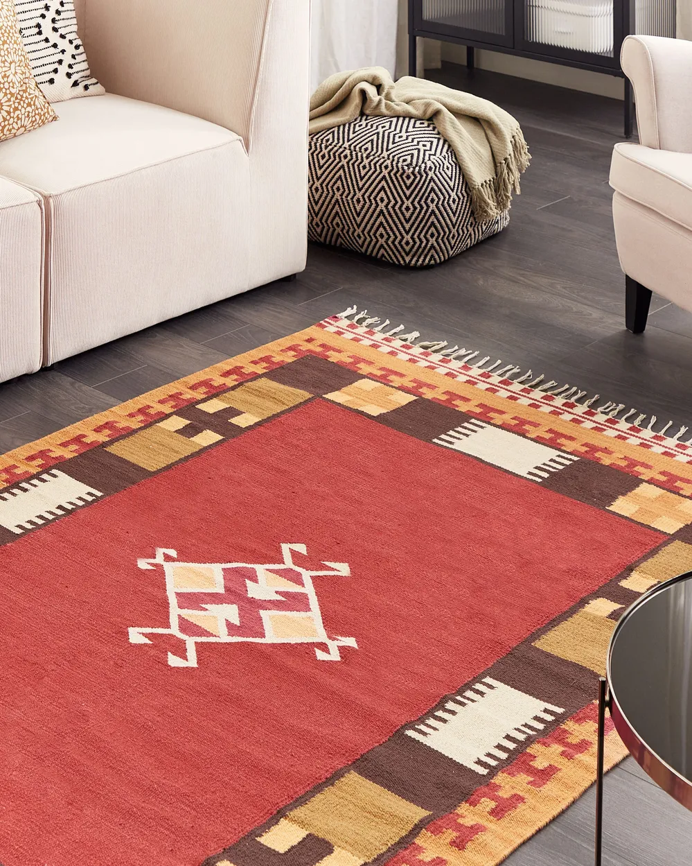 Rug PARAKAR Multicolour 160 x 230 cm Kilim Cotton
