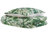 Duvet Cover Set GREENWOOD 135 x 200 cm Sateen Cotton Green_803084