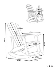 Garden Kids Rocking Chair ADIRONDACK Pastel Pink_918333