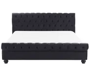 Bed Velvet AVALLON 180 x 200 cm (EU Super King) Black_694676