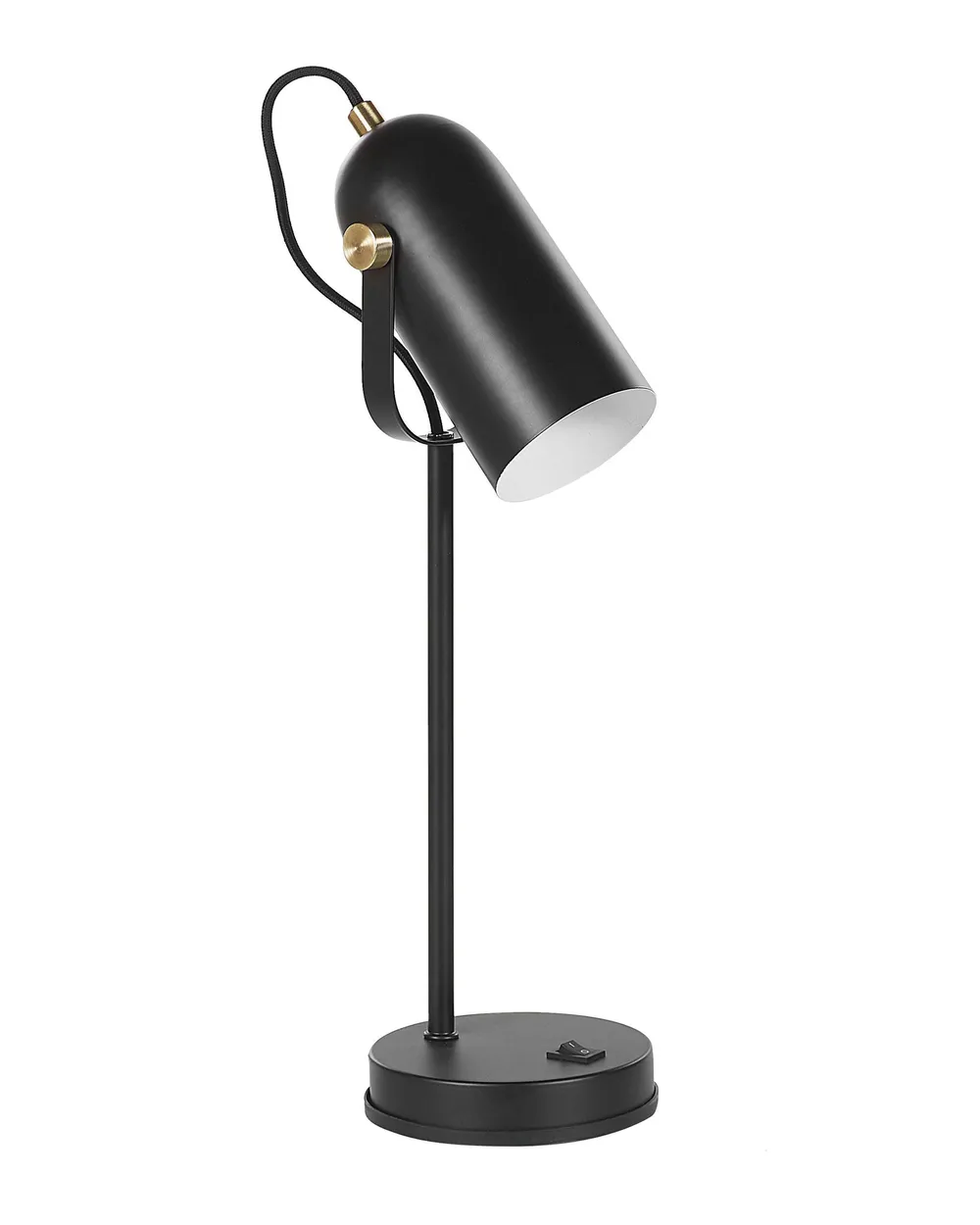 Desk Lamp TYRIA Adjustable Metal Black