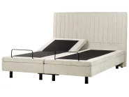 Adjustable Bed Fabric DUKE II 180 x 200 cm (EU Super King) Beige_989036