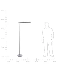 LED-lattiavalaisin PERSEUS metalli Hopea_869609