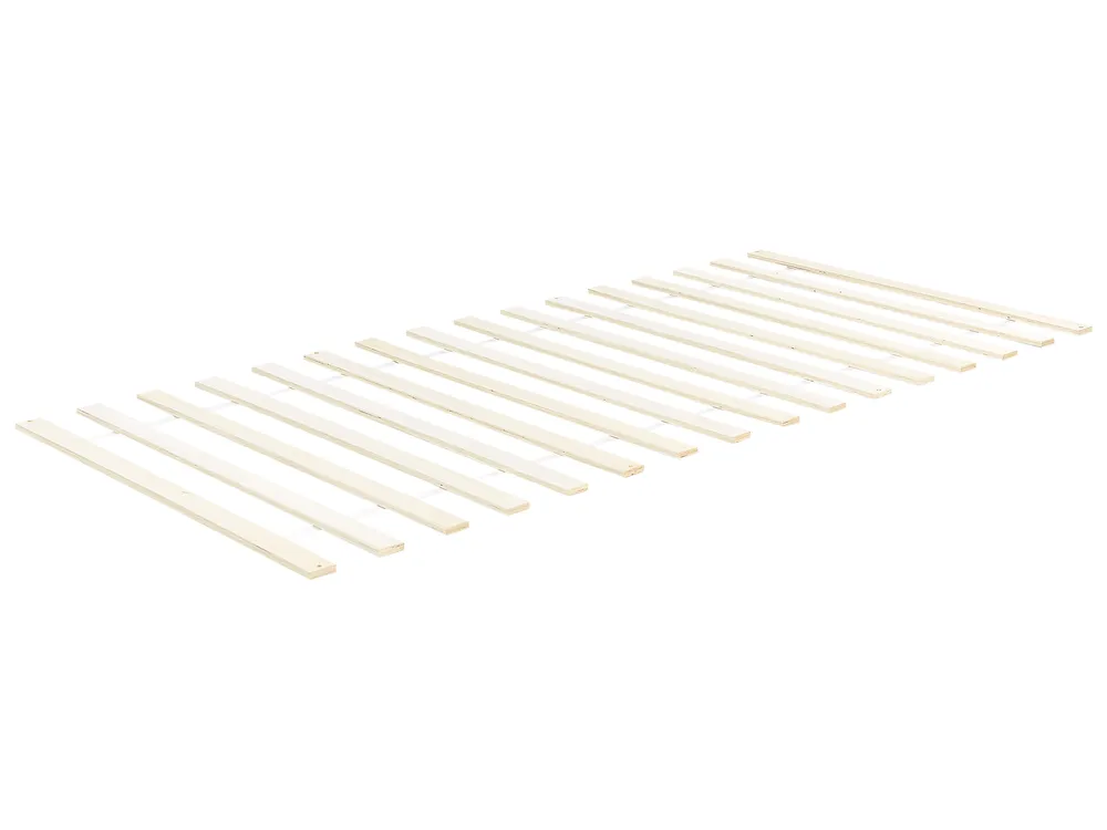 Säng med lamellram Furu VANNES 90 x 200 cm Vit_925077
