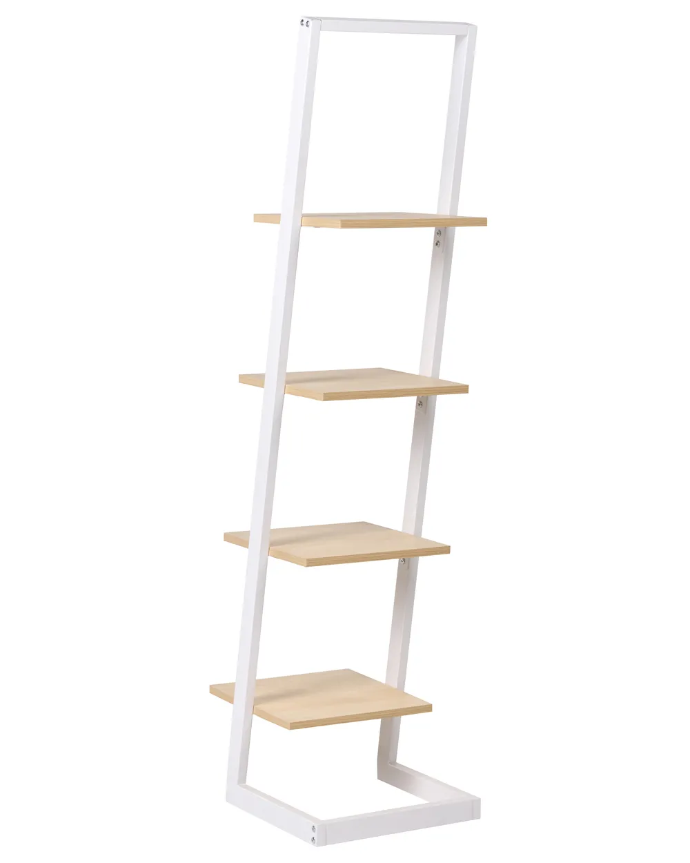 4 Tier Shelving Unit JOPLIN 143 cm White_1033470