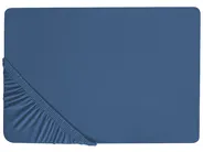 Dra-på-lakan JANBU 180 x 200 cm Bomull Marinblå_845227