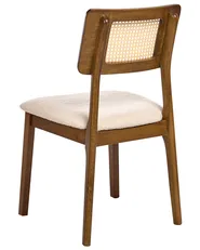 Set med 2 matstolar EMBAR Trä Brun/ Ljusbeige_1010633
