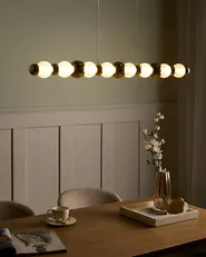 LED-pendellampa SORA Glas Guld_1034015