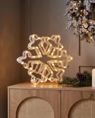 Outdoor Decoration LED SILVERAN 28 cm Snowflake White_1148564