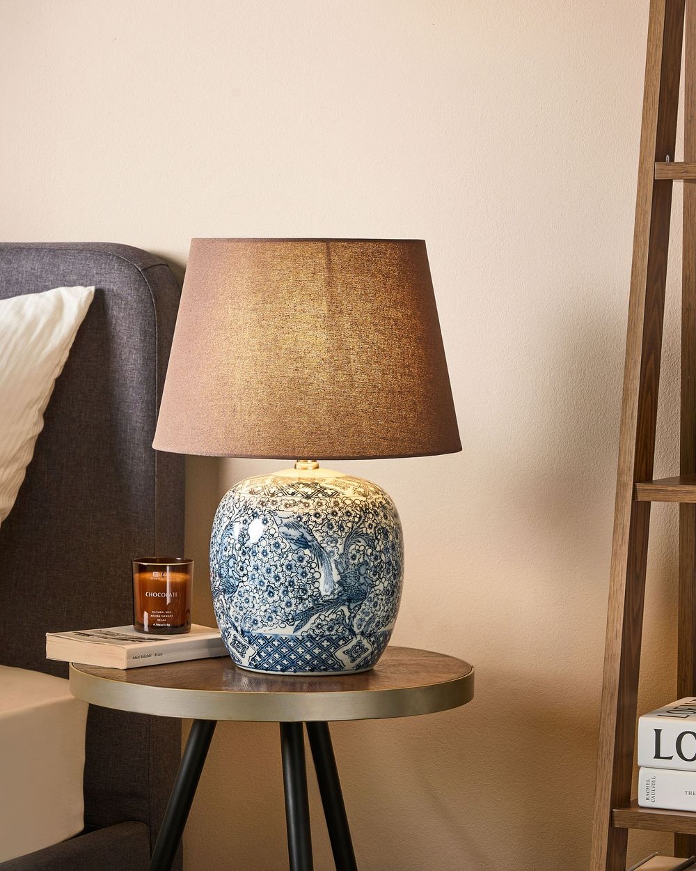 Table Lamp NEIRA Porcelain Brown