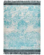 Rug AKARSU Blue 160 x 230 cm Viscose_837069