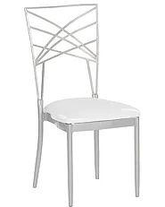Ruokatuolisetti 2 kpl GIRARD Metalli Hopea_868141