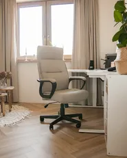 Executive Chair GURU Faux Leather Beige_1043044