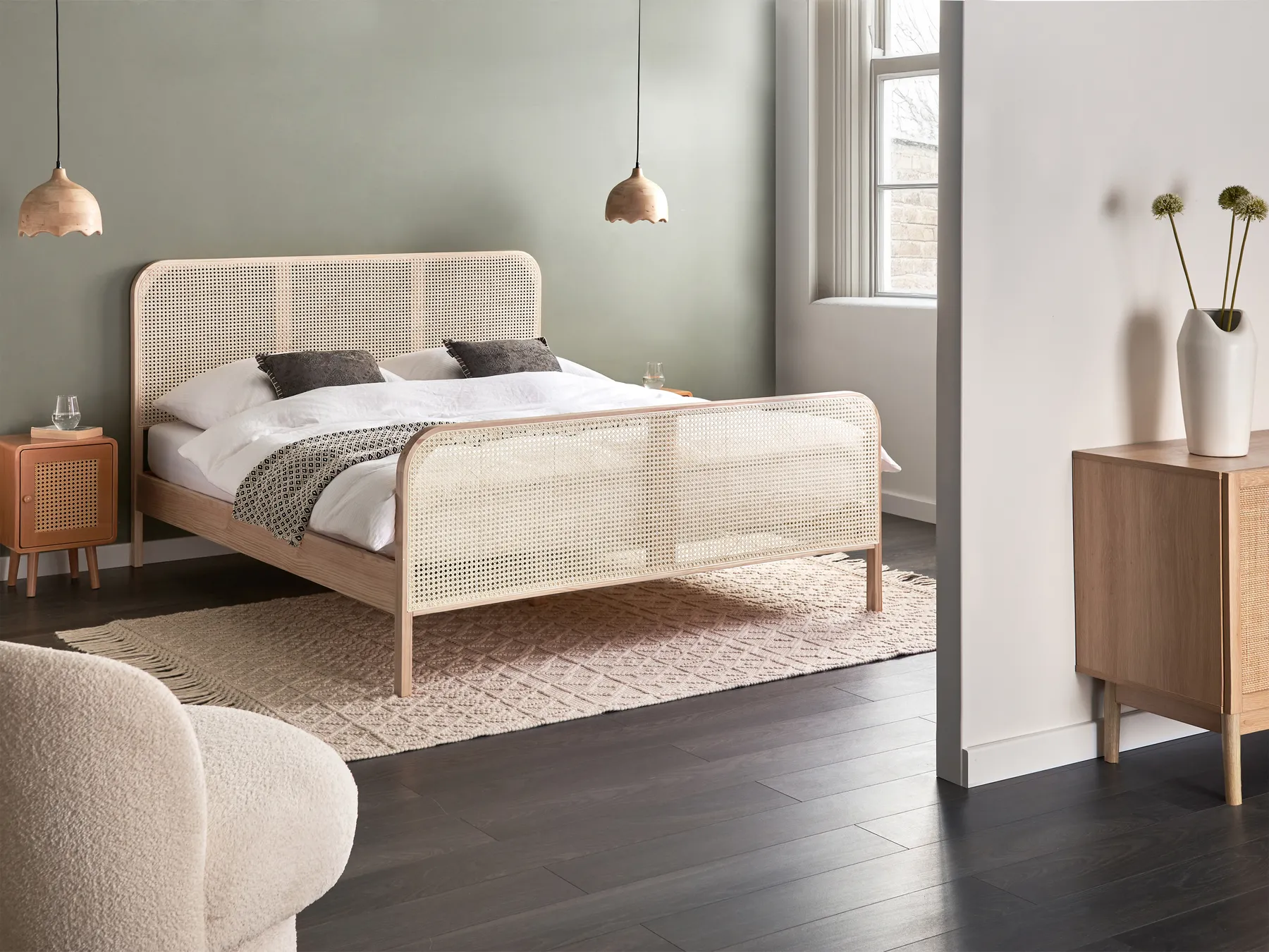 Bed Pine Wood GONFARON 160 x 200 cm (EU King Size) Light Brown_977114