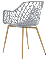 Set med 2 matstolar NASHUA Ljusgrå_775292