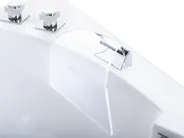 Kulmaporeamme LED-valolla FUERTE 175 x 85 cm Valkoinen_717865