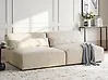 Modular Sofa 2 Seater HELLNAR Velvet Light Beige