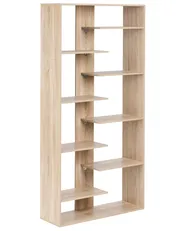 Bokhylla med 8 hyllor FONTAS 180 cm Ljusbrun_1003803