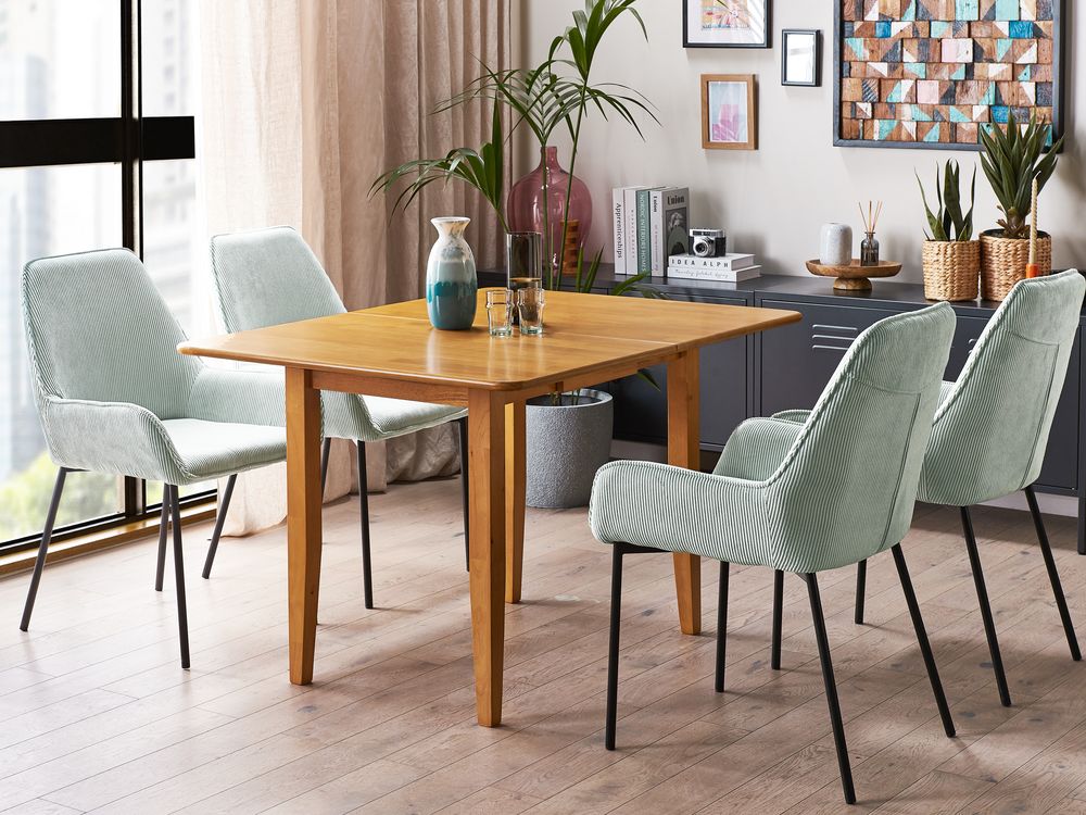 Extending Dining Table MASELA Brown 90/120 cm 60 cm Wood