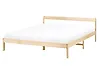Bed Pine Wood MADONE 160 x 200 cm (EU King Size) Light Brown