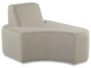 Garden Lounge Set with Table 2 Seater FABRO Modular Light Grey_830452