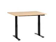Electric Adjustable Standing Desk DESTINES 120 cm 72 cm Black/ Light Brown_1000339