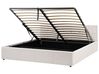 Seng med oppbevaring LAURESSES Lys beige 180 x 200 cm