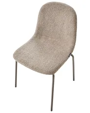 Set of 2 Conference Chairs LOMA Boucle Taupe_989941