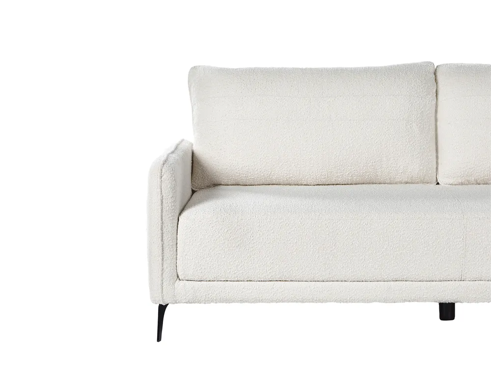 Sofa Bed 3 Seater HEMING Boucle Off-White_953511