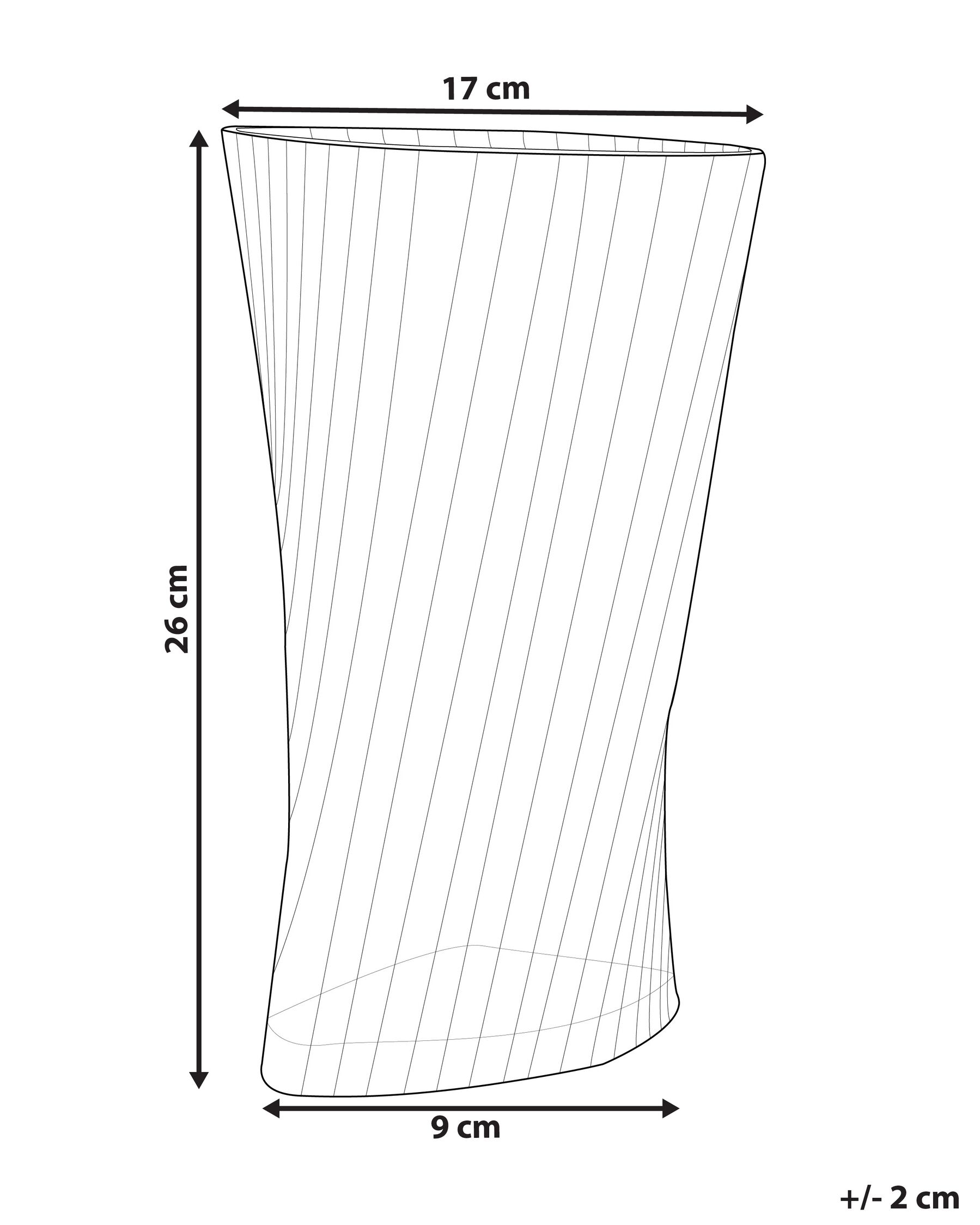 Blomvas MARPISSA 26 cm Glas Mörkgrön_842572