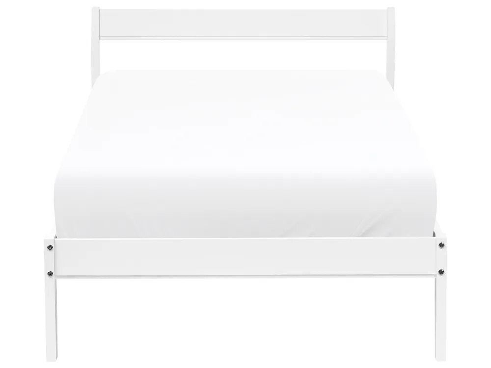 Bed Pine Wood MADONE 90 x 200 cm (EU Single) White_1131253